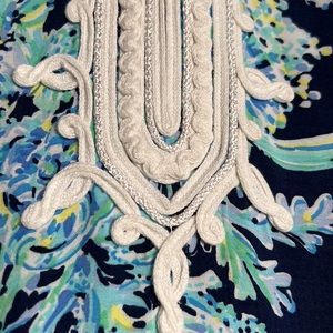 NWOT LILLY PULITZER navy dress with embellishments XL